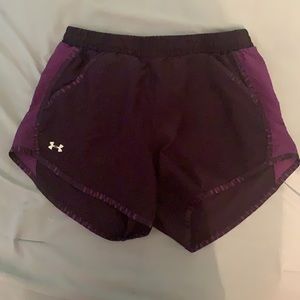 purple under armor shorts